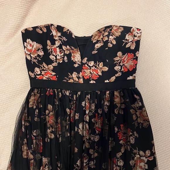 Rare Free People Dare to Dream Tulle Gown Floral Maxi Dress - Picture 6 of 11